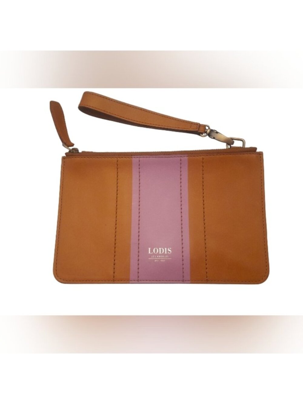 Lodis Leather Wristlet Clutch